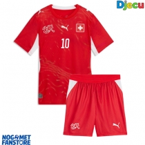 Švicarska Granit Xhaka #10 Domaci Dres za djecu SP 2026 Kratak Rukav (+ Kratke hlače)